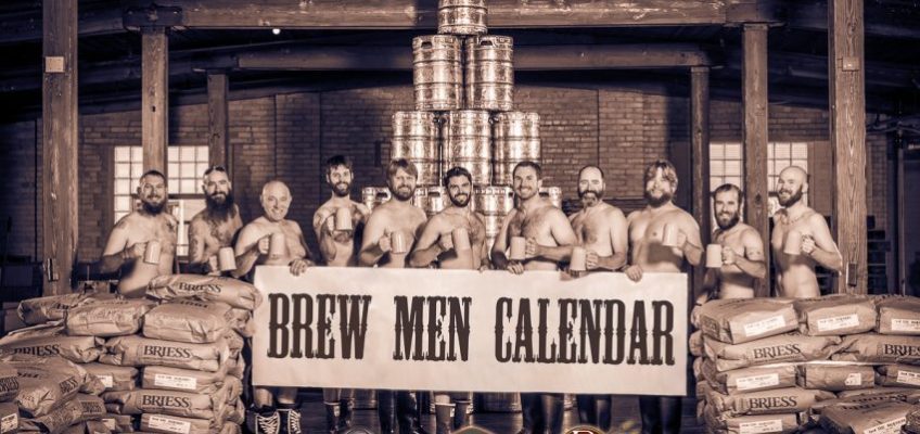 Brew Men Calendar - Three Sheeps Brewing, 8th Street Ale Haus and Plymouth Brewing take their clothes off to fight cancer.